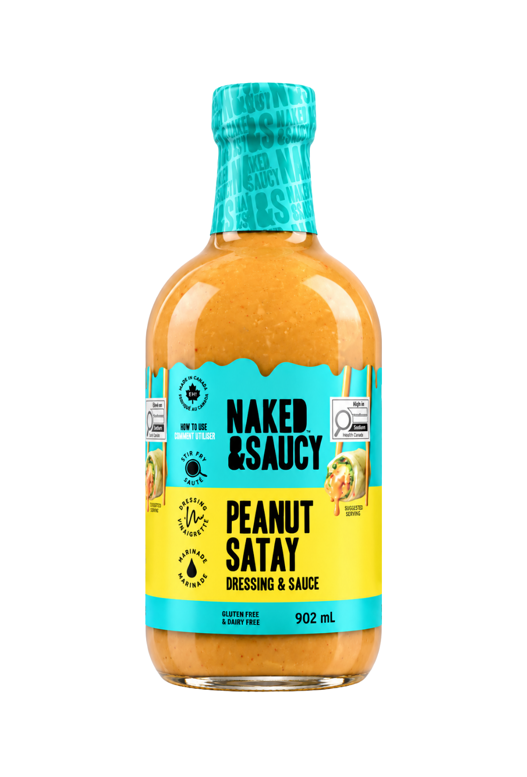 Naked & Saucy Peanut Satay Dressing & Sauce