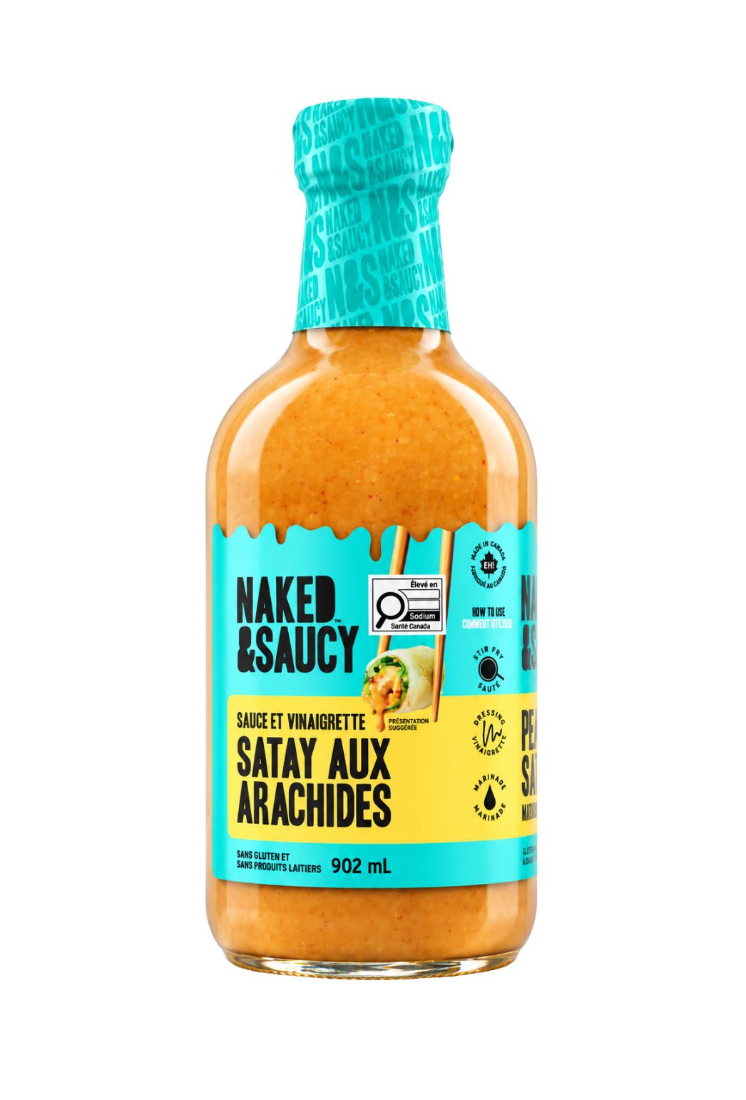 Naked & Saucy Peanut Satay Dressing & Sauce